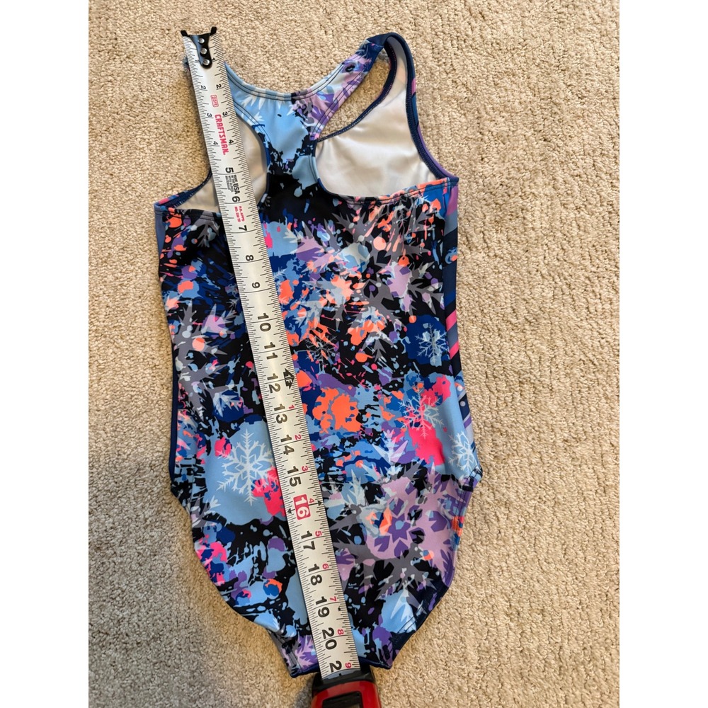 NWOT GK Child Medium Custom Chow's Winter Classic 2026 Leotard - Snowflakes! ❄️✨ - Picture 5 of 7
